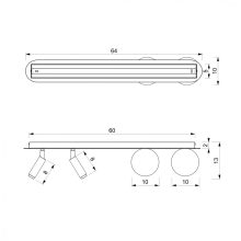 Ceiling  lamp SIRIO 4xG9