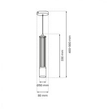 Pendant lamp ESTILO 1xGU10
