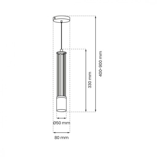 Pendant lamp ESTILO 1xGU10