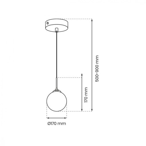 Pendant lamp REFLEX fi 170 1xE14