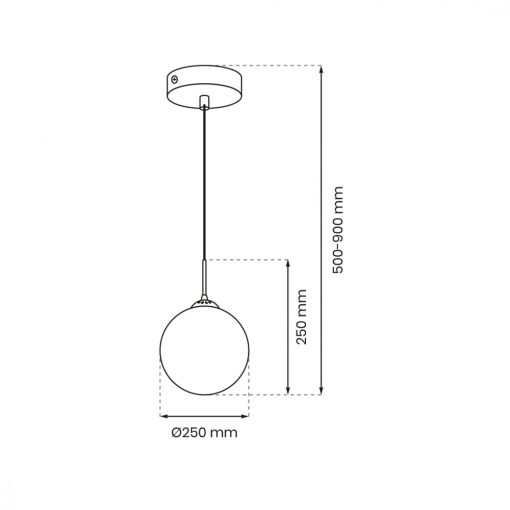 Pendant lamp REFLEX fi 250 1xE27