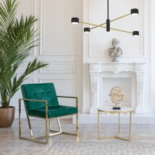 Ceiling  lamp CROSS GOLD 4xGX53