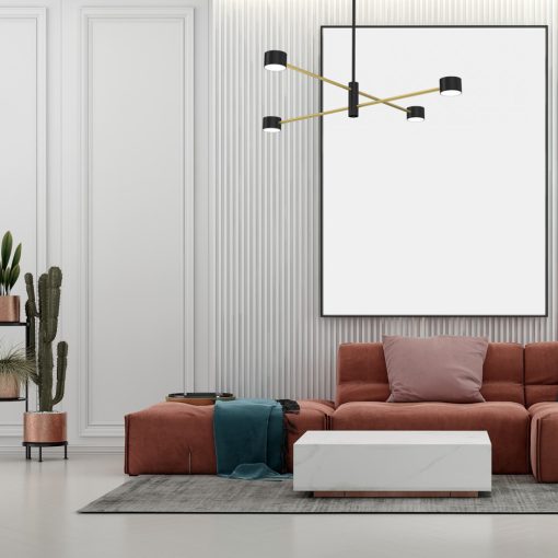 Ceiling  lamp CROSS GOLD 4xGX53