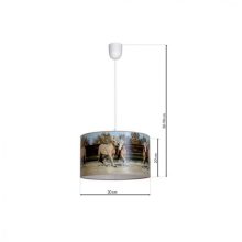 Pendant lamp HORSES 1xE27