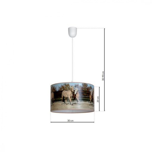Pendant lamp HORSES 1xE27