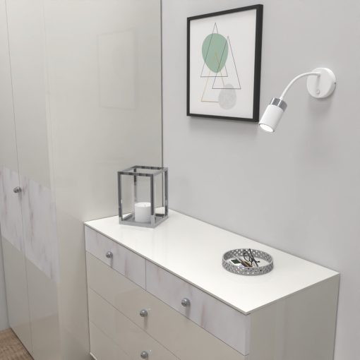 Wall lamp flex JOKER WHITE/CHROME 1xGU10