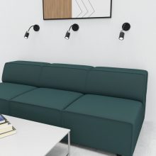 Wall lamp flex JOKER BLACK/CHROME 1xGU10