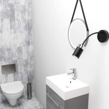Wall lamp flex JOKER BLACK/CHROME 1xGU10