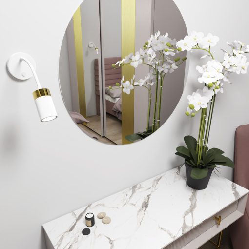 Wall lamp flex JOKER WHITE/GOLD 1xGU10