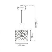 Pendant lamp SOBRESA 1xE27