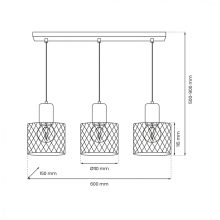 Pendant lamp SOBRESA 3xE27