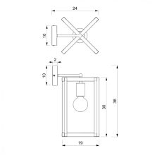 Wall lamp ARNOLD 1xE27