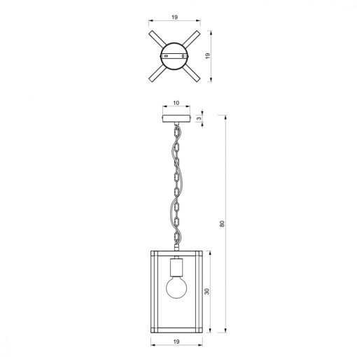 Pendant lamp ARNOLD 1xE27