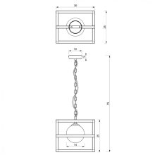 Pendant lamp DIEGO 1xE14