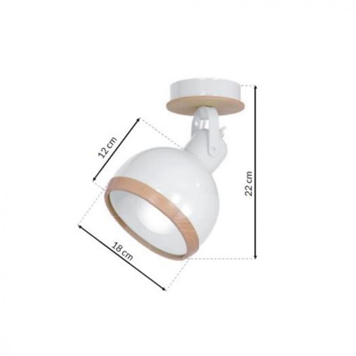 Wall lamp OVAL WHITE 1xE27