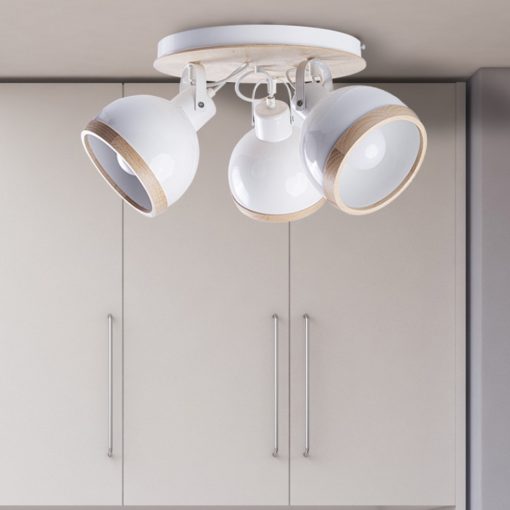 Ceiling  lamp OVAL WHITE 3xE27