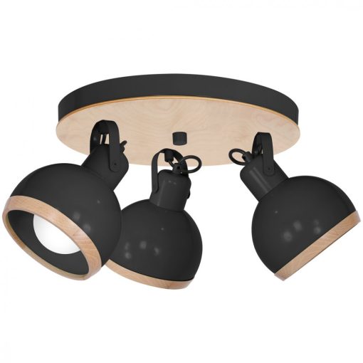 Ceiling  lamp OVAL BLACK 3xE27