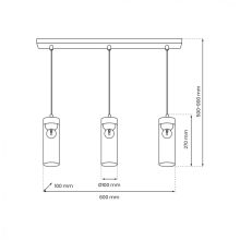 Pendant lamp ELICA 3xE27