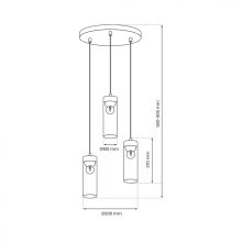 Pendant lamp ELICA 3xE27