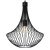 Pendant lamp CESTA BLACK 1xE27