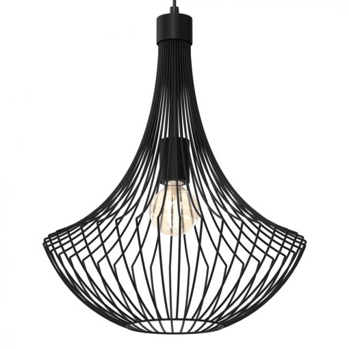 Pendant lamp CESTA BLACK 1xE27