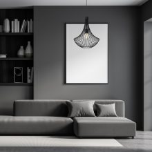 Pendant lamp CESTA BLACK 1xE27