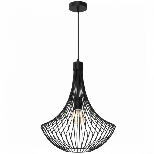 Pendant lamp CESTA BLACK 1xE27