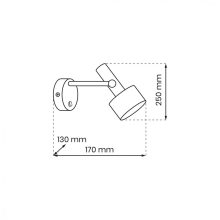Wall lamp LINTERNA 1xGX53