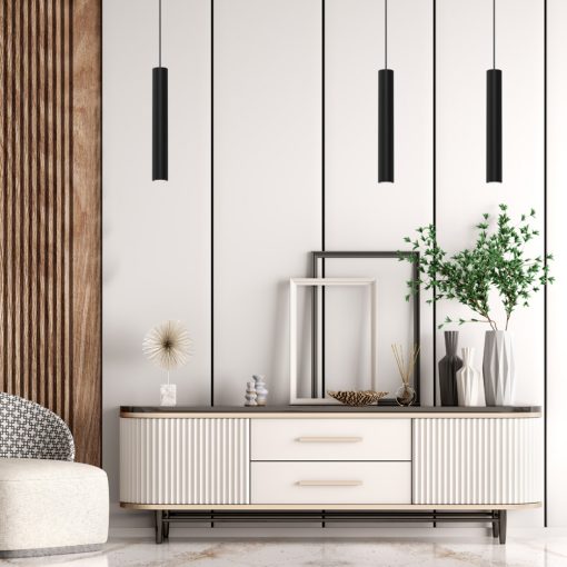 Pendant lamp HUDSON BLACK 1xGU10