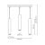 Pendant lamp HUDSON BLACK 3xGU10