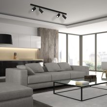 Ceiling  lamp HUDSON BLACK 4xGU10