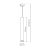 Pendant lamp HUDSON WHITE 1xGU10