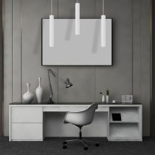 Pendant lamp HUDSON WHITE 3xGU10