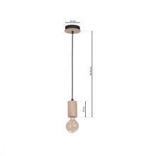 Pendant lamp LINES 1xE27
