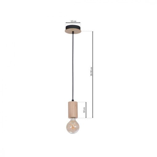Pendant lamp LINES 1xE27