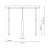 Pendant lamp CORTE 3xGU10