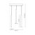 Pendant lamp MONZA BLACK 3xG9 max 8W LED