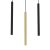 Pendant lamp MONZA BRASS 3xG9 max 8W LED