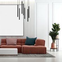 Pendant lamp MONZA BLACK 7xG9 max 8W LED