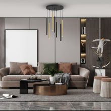 Pendant lamp MONZA BRASS 7xG9 max 8W LED