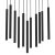 Pendant lamp MONZA BLACK 11xG9 max 8W LED