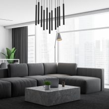 Pendant lamp MONZA BLACK 11xG9 max 8W LED