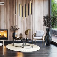 Pendant lamp MONZA BRASS 11xG9 max 8W LED