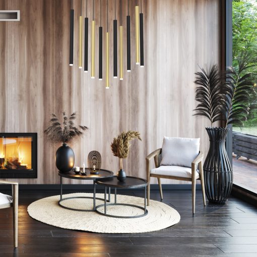 Pendant lamp MONZA BRASS 11xG9 max 8W LED