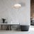 Pendant lamp STUDIO WHITE 1xE27