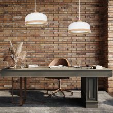 Pendant lamp STUDIO WHITE 1xE27