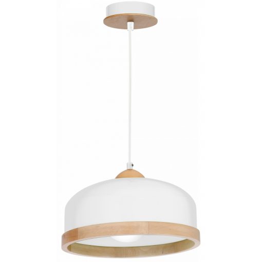 Pendant lamp STUDIO WHITE 1xE27