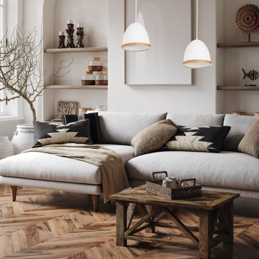 Pendant lamp STUDIO WHITE 1xE27