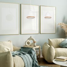 Pendant lamp STUDIO WHITE 1xE27