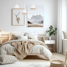 Pendant lamp STUDIO WHITE 3xE27